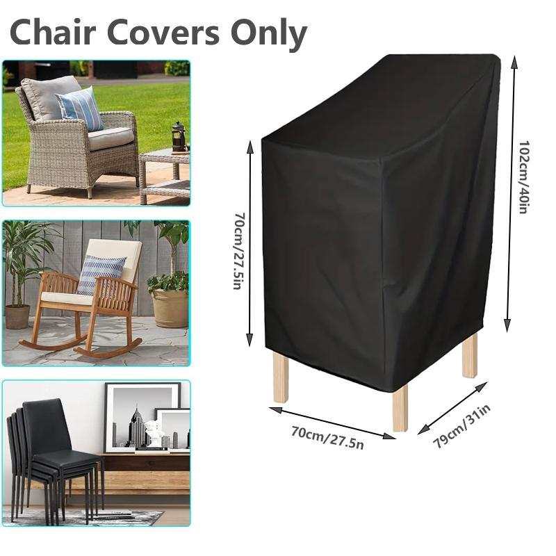 210D Oxford Outdoor Furniture Cover Waterproof Dustproof Anti-UV Protective Cover
