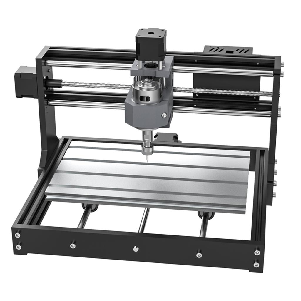 Gravator CNC 3 Axe Control GRBL Mașină de Gravat Control Manual Mașină de Sculptat Lemn 100‑240V Stecher UE