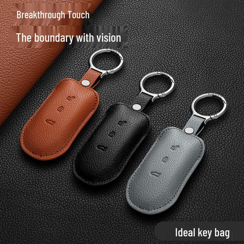 Li Auto L9, L8, L7 Original Lychee-Patterned Key Case & Remote Protector