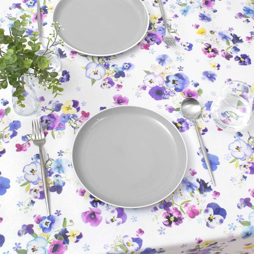 STYLE Decor Laminated Scandinavian 140cm X Floral W4801020 Tablecloth, Vinyl, Waterproof, Style, 210cm, Bouquet,