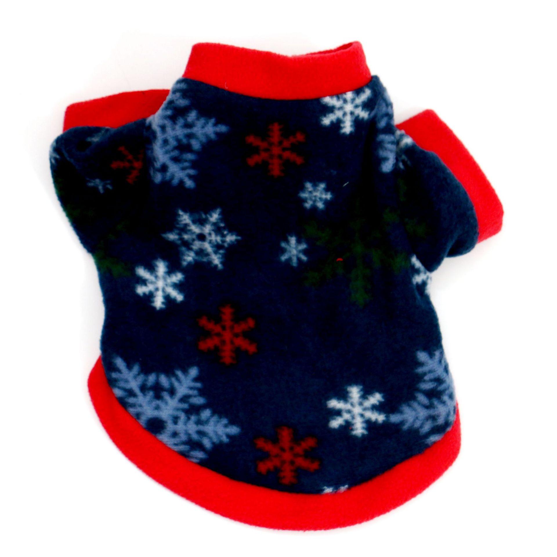 

Осенне-зимняя классика, рождественская флисовая куртка для собак и котят, многоцветный выбор L