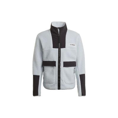 Terrex Outdoor Fleece-Lined Jacket With Stand Collar Men Outerwear Light-Blue GI7381