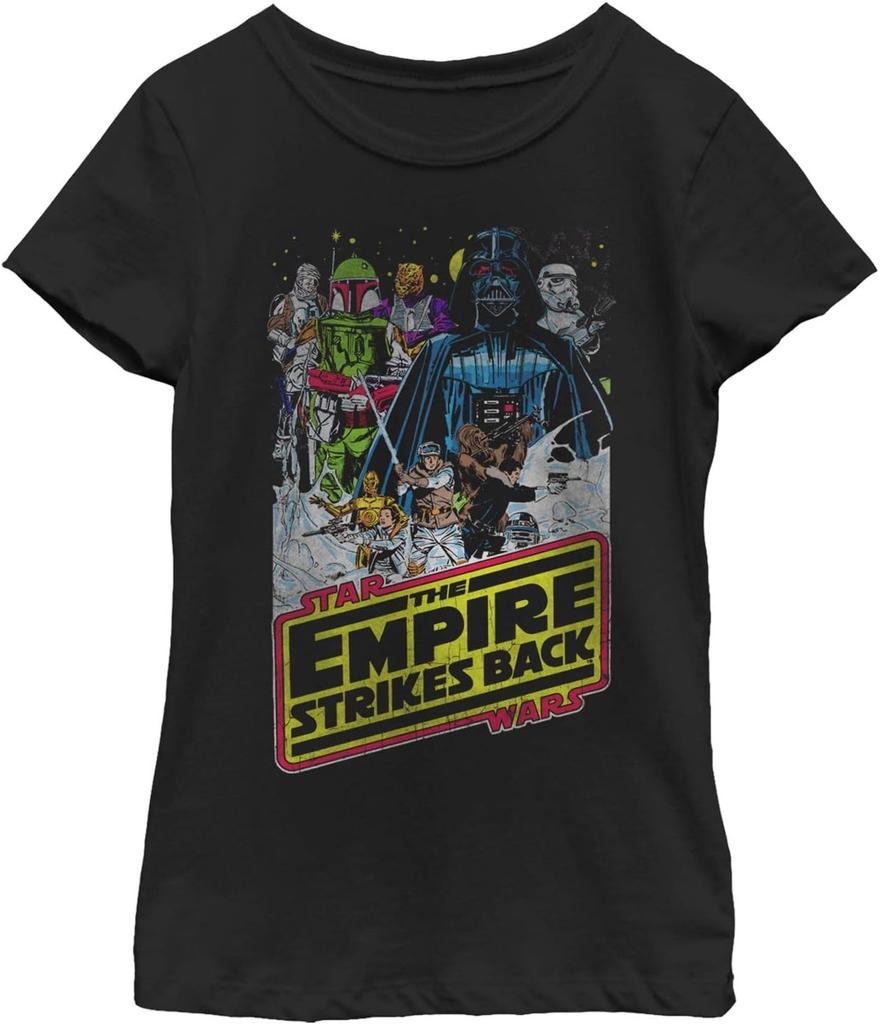 Star Wars Girl's Empire Strikes Back T-Shirt - Black - X Small
