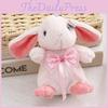 Adorable Bow Tie Rabbit Plush Keychain Cute Soft Bunny Backpack Charm 14cm