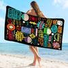 South Cartoon Parke Microfiber Beach Towel Absorbent Quick Dry Soft Yoga Swimming Resort Mountain Climbing Towel