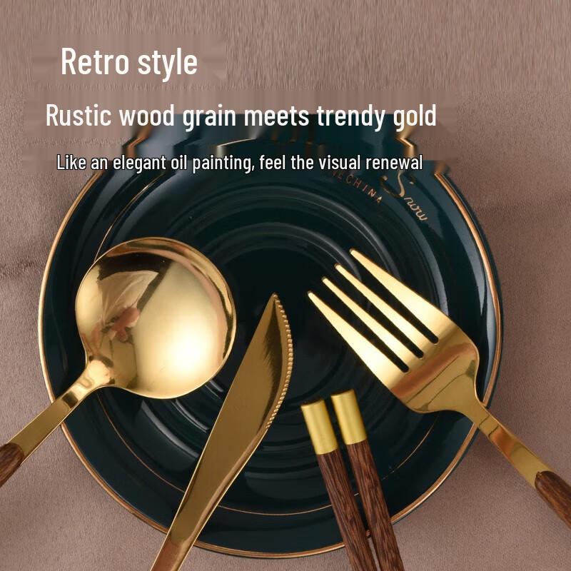 Faust Derby Wenge Wood 4-Piece Cutlery Set