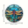 6 Piece Set of Dragonfly Art Coaster Set Non-slip Heat Resistant Perfect Choice for Home Decoration and Gifts