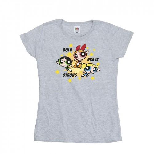 Powerpuff Girls Dame/Ladies Girls Fet Modig T-skjorte i sterk bomull