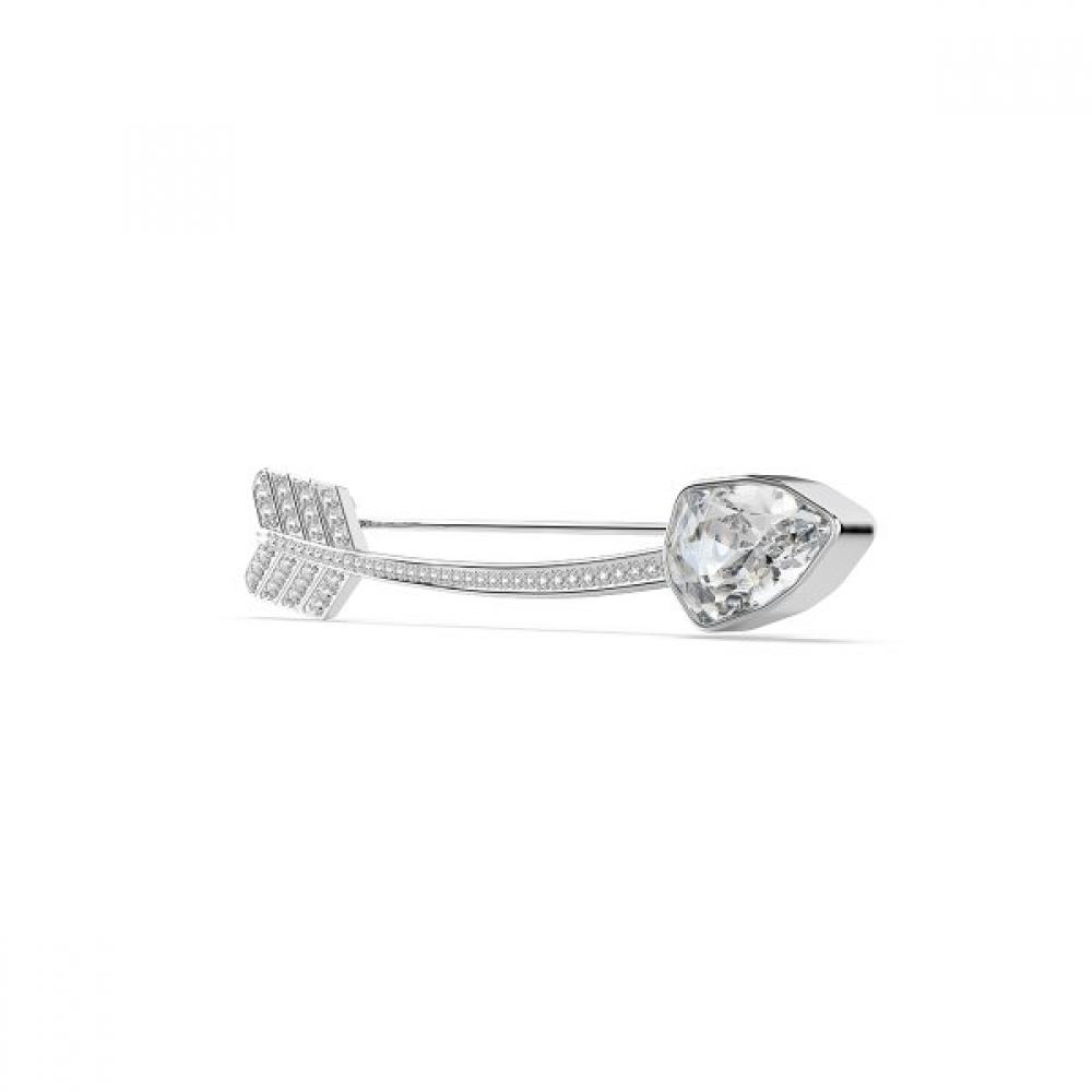 Swarovski Arrow Rhodium Brooch 5742952