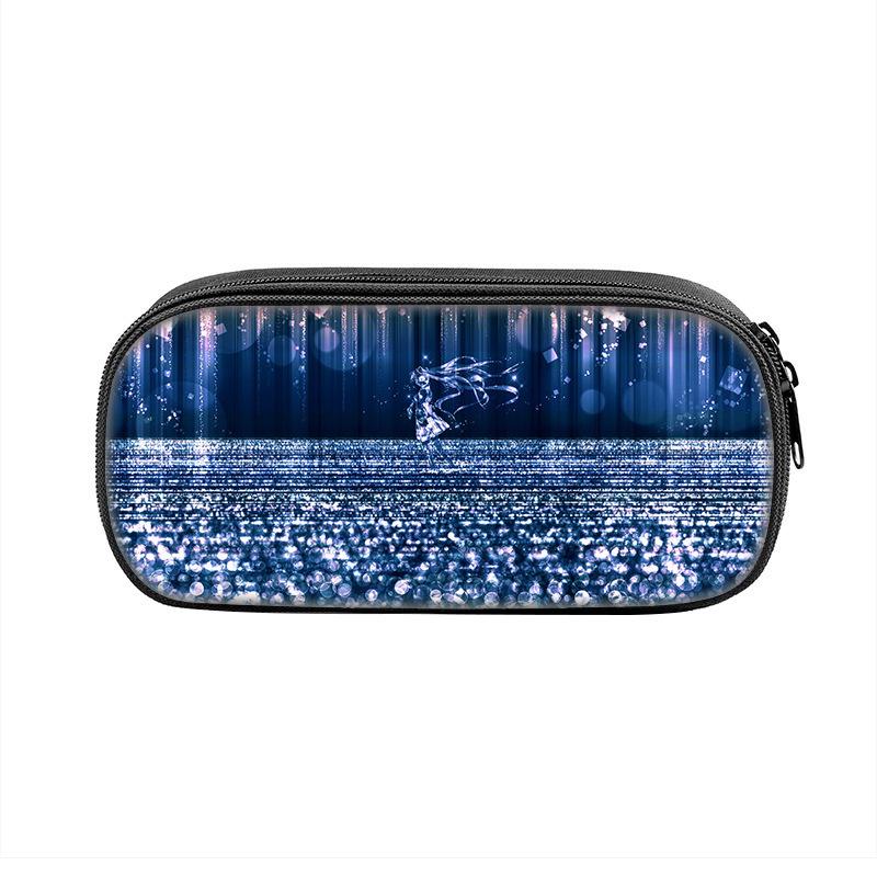 Hatsune Miku Pencil Case Miku Anime Surrounding Male And Female Students Large Capacity Stationery Case Pencil Case Bag