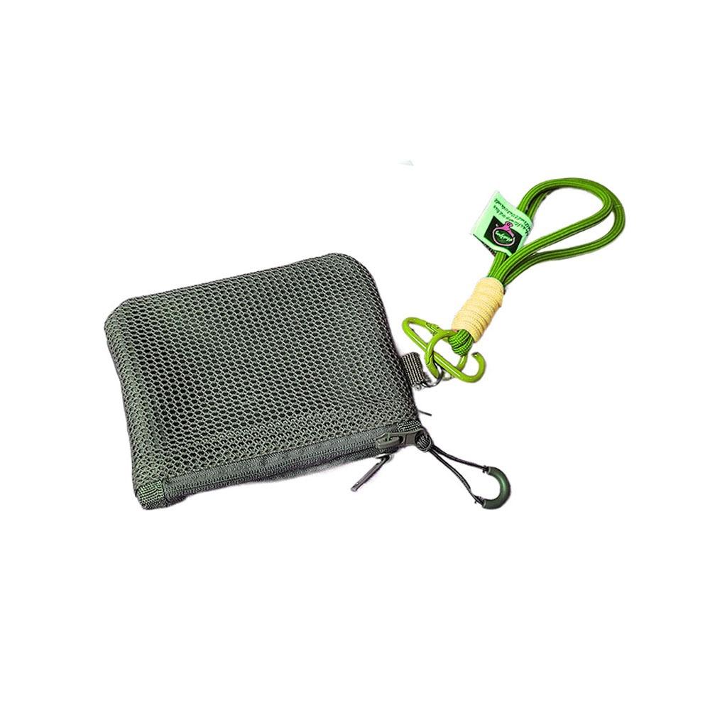 Candy Color Mini Coin Purse Large Capacity Visible Makeup Pouch Mesh Storage Bag Headphone Bag
