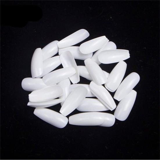 100Pcs Fake Tips Full Cover Ballerina Acrylic Nail Extensions Manicure Tools