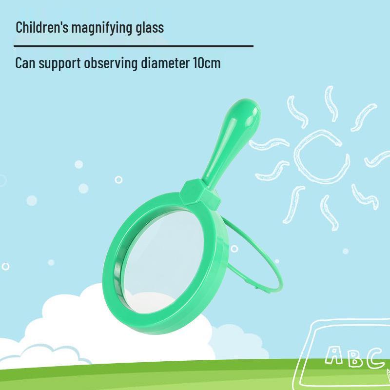 Kids' Portable High-Definition Magnifying Glass for Plant Observation and Science Exploration