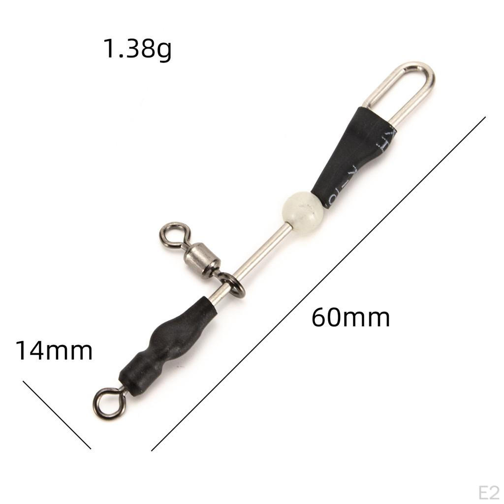 1 Set of Fishing Ball Bearing Swivels Steel Roller Connector Swivel Assortment