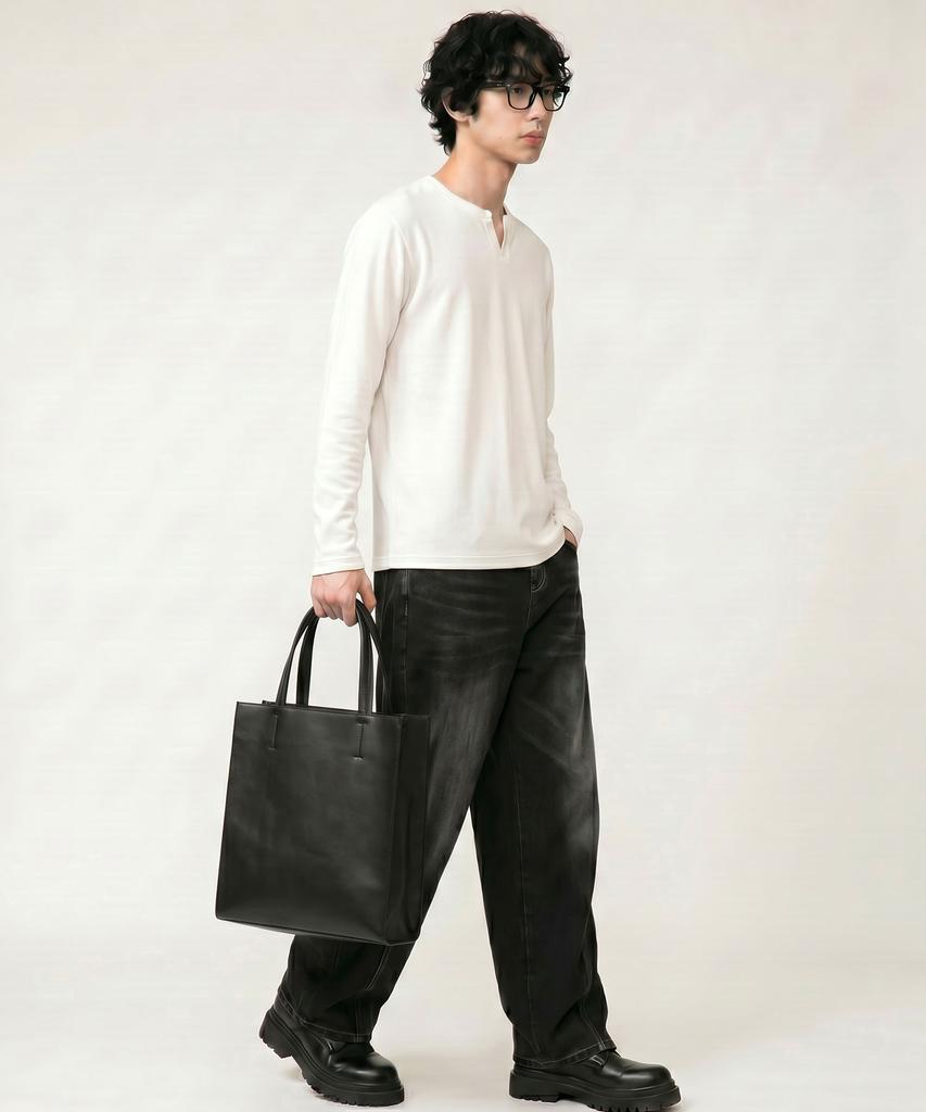 Dwse Essential Stitch Leather Tote Bag