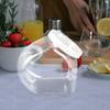 Wide Mouth Plastic Bottle Clear Reusable 2000Ml Food Grade Storage Container Transparent Liquid Storage Sealed Bottle with