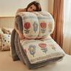 Bohemian Floral Velvet Comforter All-Season Quilted Bedding Machine Washable  Soft Warm Microfiber Filled Polyester Cover  Quilt