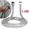 1.5m Durable Chrome Plated Bathroom Supplies Shower Tube Flexible Plumbing Hoses Water Pipe