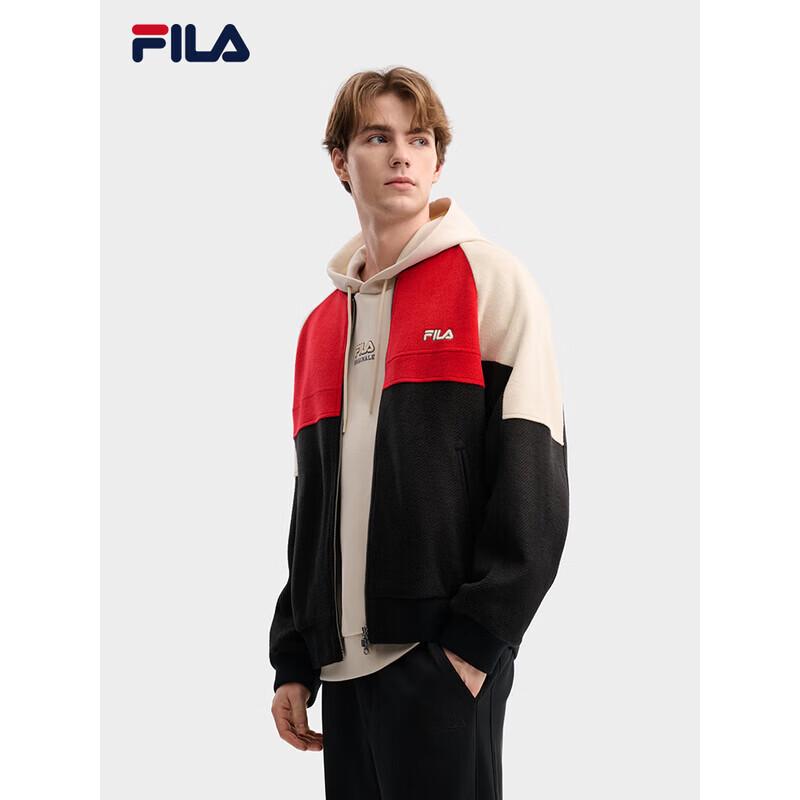 

FILA Men s 2026 Spring Knit Wool Color-block Jacket M
