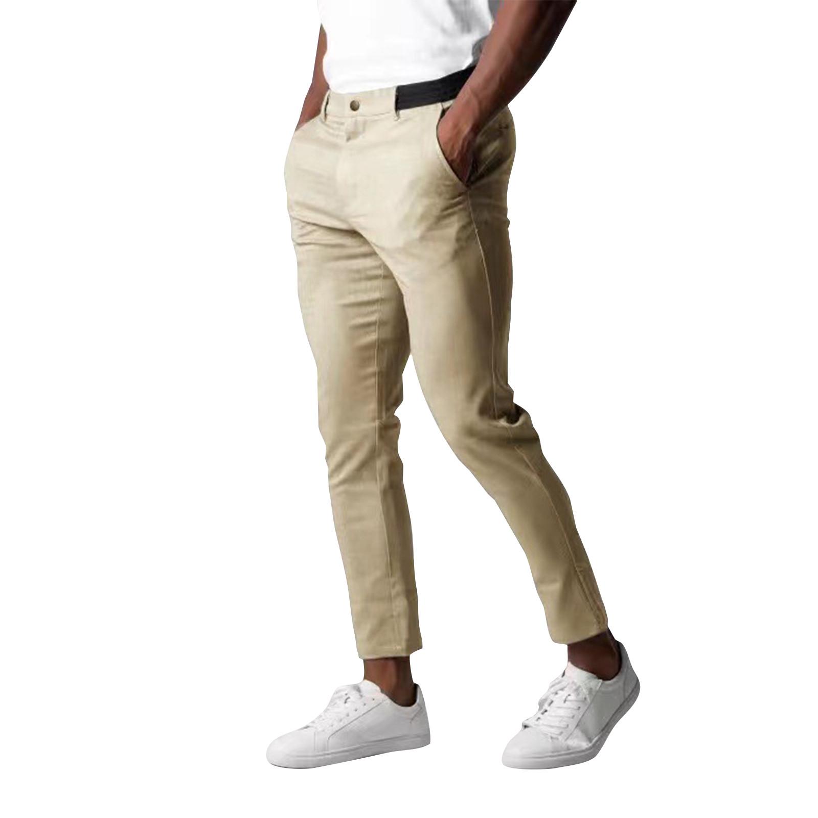 

Мужские повседневные брюки, дышащие, мужские деловые универсальные брюки XL хаки