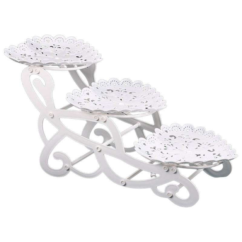 Cake Stand Birthday Cake Rack 3 Tiers Cupcake Display Holder Snacks Fruit Plate Wedding Party Tray Dessert Table Decor