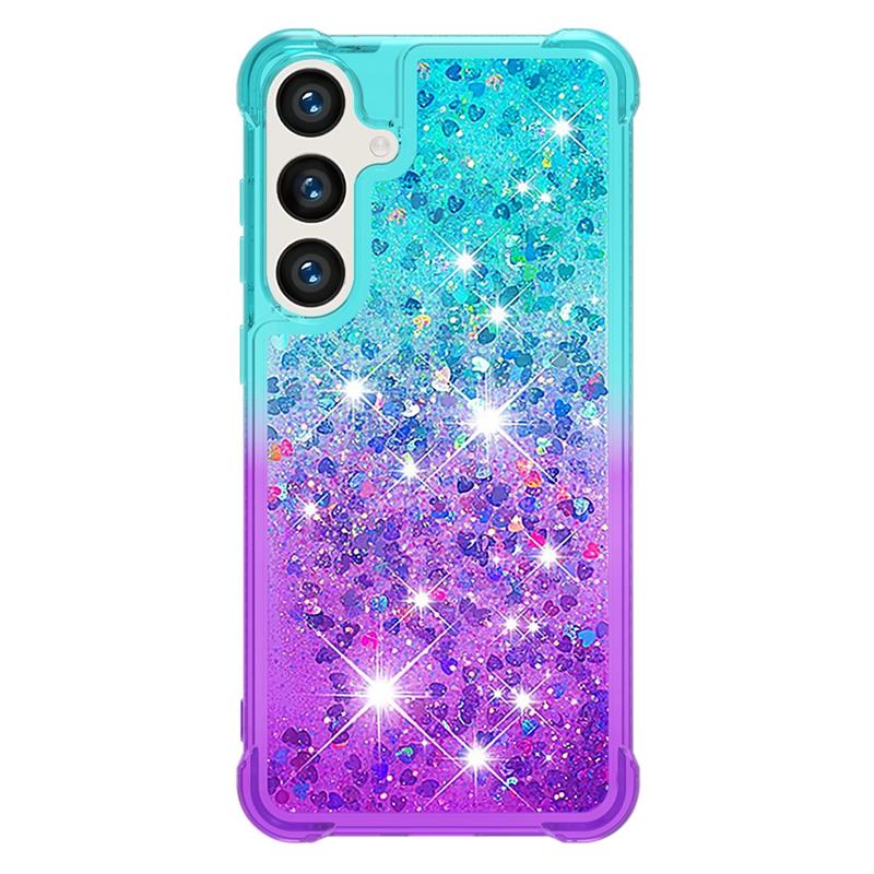 S24 Fe Case On For Funda Samsung Galaxy S24 FE Cover Glitter Dynamic Liquid Case For Samsung S 24 Ultra S24+ S24FE Cases Coque