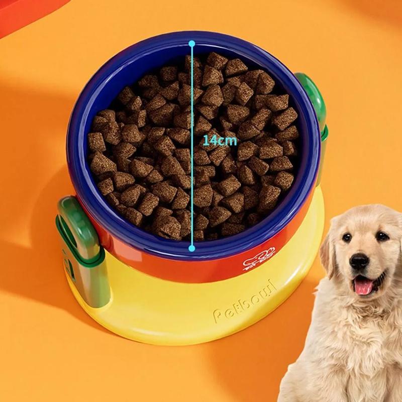 Liftable Suction Cup Pet Bowl 3 Level Height Adjustment Protect Cervical Spine Pet Bowls Non-Slip Elevated Dog Cat Food Bowls