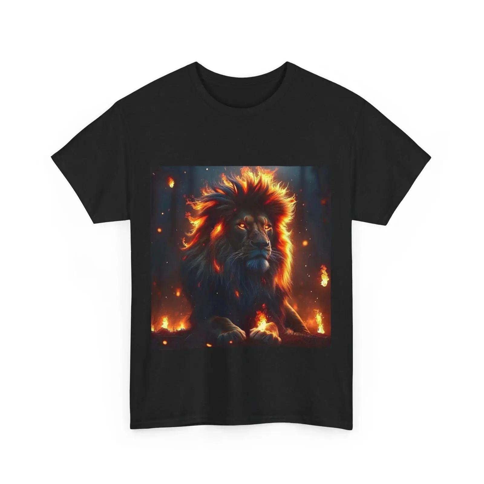 

Lion T Shirt Damen und Herren Oversize Baumwolle Comfort Lwe vintage Washed Unisex Stretched Comfortable designer clothes 5XL різнокольоровий