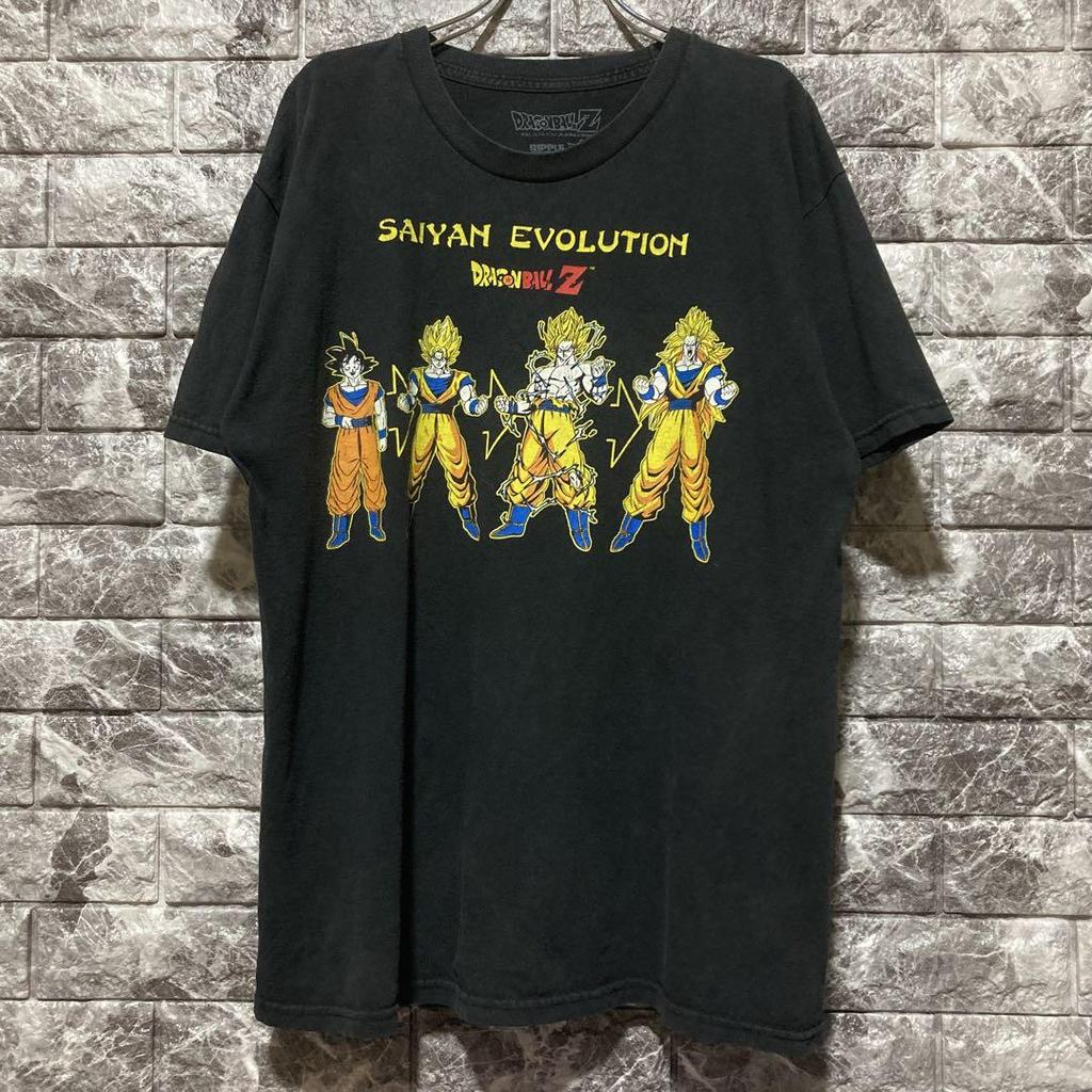 [USED] Rare Dragon Ball Z T-shirt, Size L, Super Saiyan Goku, Black