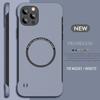 UltraThin Frameless For iPhone 16 14 15 Pro Max Plus 13 12 11 Pro Max Magsafe Magnetic Wireless Charging Hard PC Case