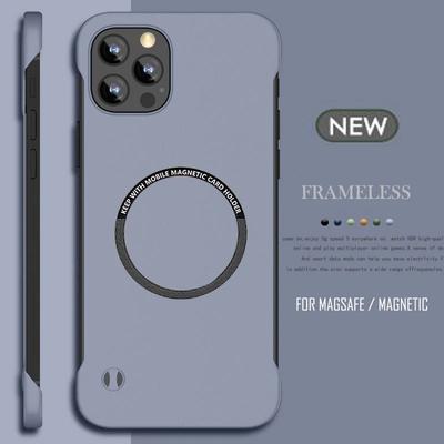 UltraThin Frameless For iPhone 16 14 15 Pro Max Plus 13 12 11 Pro Max Magsafe Magnetic Wireless Charging Hard PC Case
