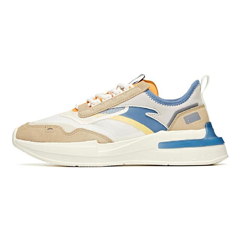 ANTA Casual Shoes Men's Low top Ivory White/Malt Light Brown/Shade 1 Gray 112128871-3