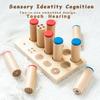 Children Sensory Toys  Tactile Board Matching Sorting Game Auditory Training Early Education Teaching Aids Montessori Wooden Toy