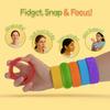 6-Pack Textured Slap Bracelets – Sensory Fidget Toys for Stress & Focus, Wearable Calming Tools for Teens & Adults