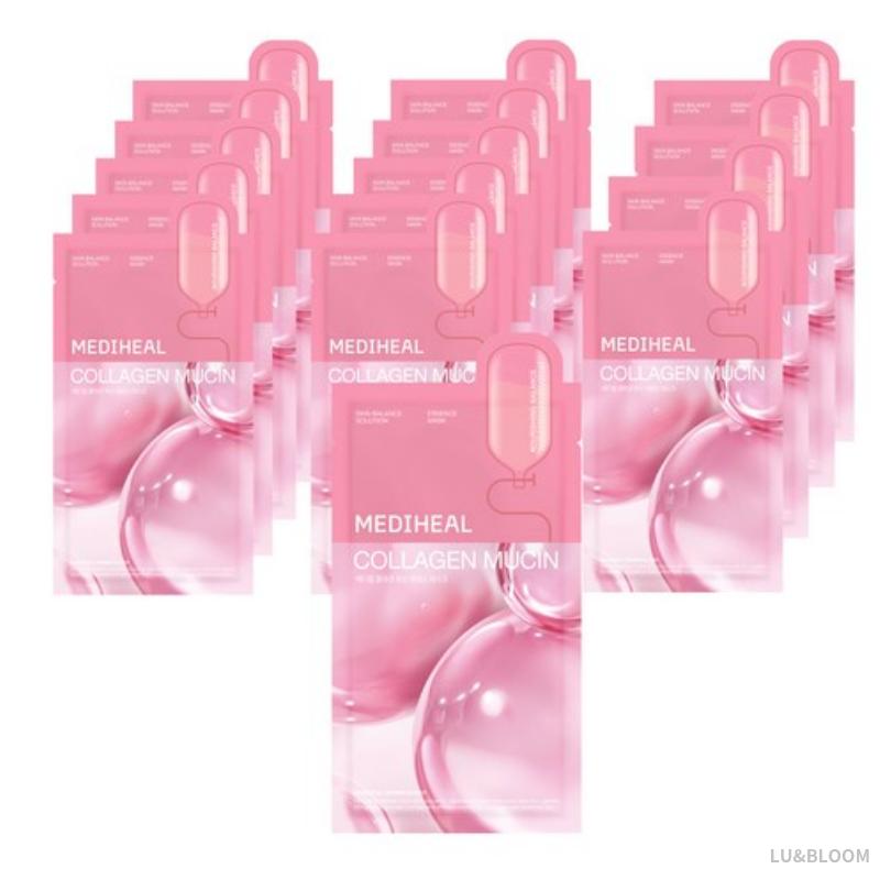 Mediheal Collagen Mucin Essence Mask 20ml x 15 Sheets (+Free gift)