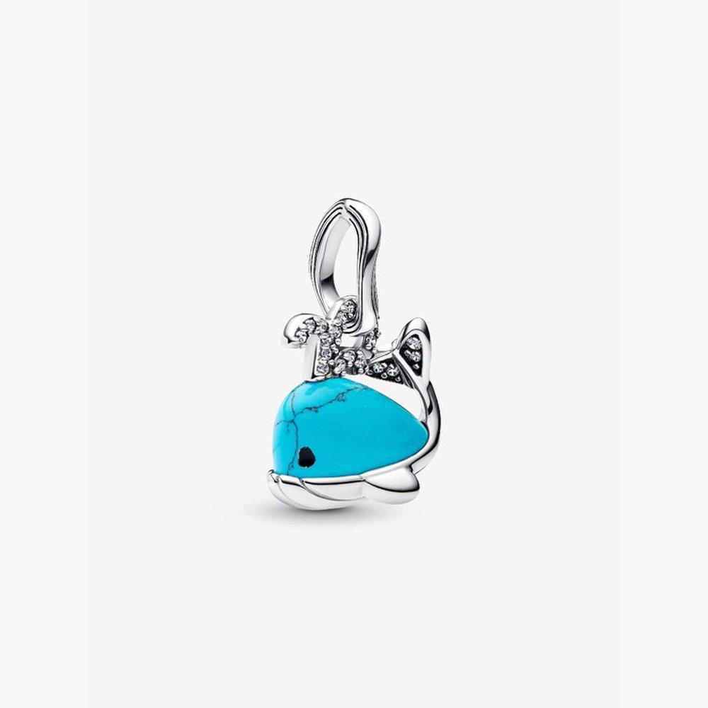 Pandora Turquoise Colored Whale Dangle Charm 793822C01