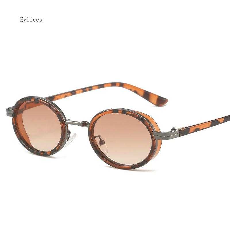 Women Men Optical Spectacle Glasses Fashion Ins Small Oval Frame Sun Shades Eyeglasses Finished Ladies Outdoor Plain Sunglasses