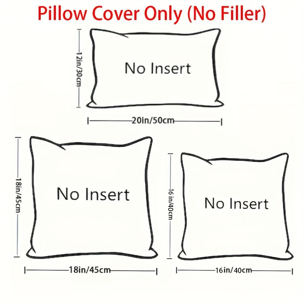 Adorable Ghost Pillow Cover - Polyester, Halloween-Themed, Stitched & Embroidered Design, Hand Wash Only,  Halloween Decorations