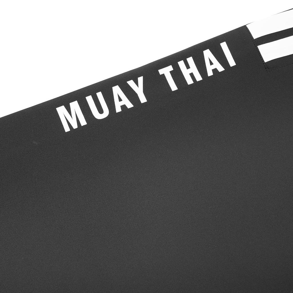 Adidas Muay Thai Series Logo Side Three Stripes Comfortable Tapered Sports Knit Long Pants Unisex bottoms TR30P1R2MT-BW