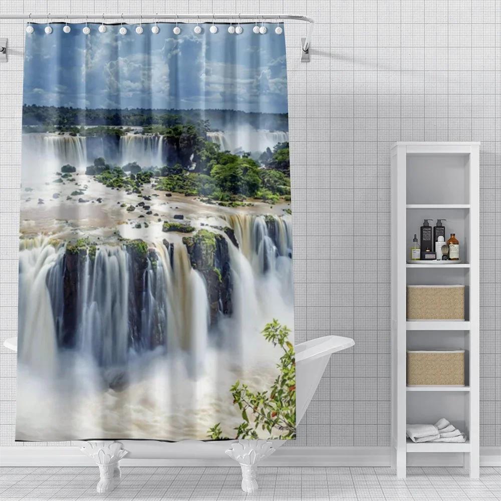 Home Shower Curtains for Bathroom Oil Painting Style Waterproof Fabric Bathroom Curtains Modern Shower Curtain 180x200 240x200