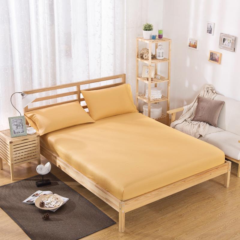 Buy Solid Color Bed Cover Three Piece Airable Colored Fitted Sheet