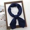 70cm Solid Color Small Square Scarf Women Trendy Versatile Neck Scarf Match Blazer Shirts Decorative Bandana