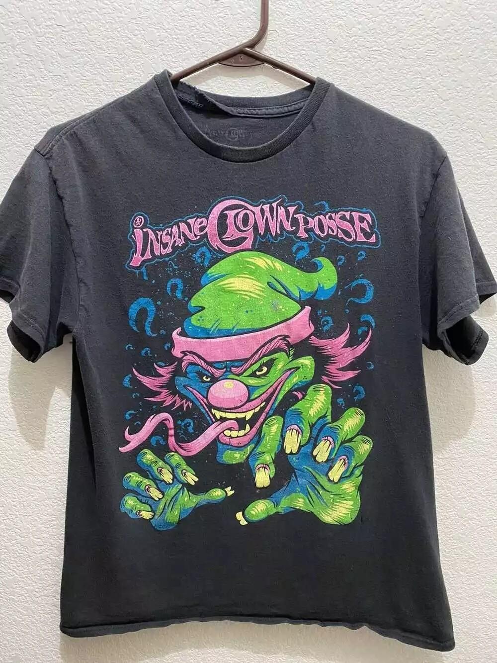 Vintage 90 s Insane Clown Posse ICP Tshirt Band Black Unisex Reprint S-5XL XXXL