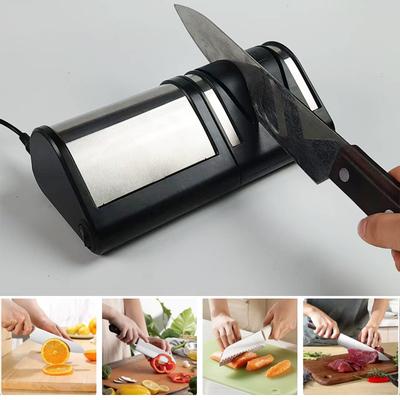 Elektryczna ostrzałka do noży kuchennych Wielofunkcyjna automatyczna profesjonalna 4-biegowa elektryczna ostrzałka do noży Akcesoria kuchenne
