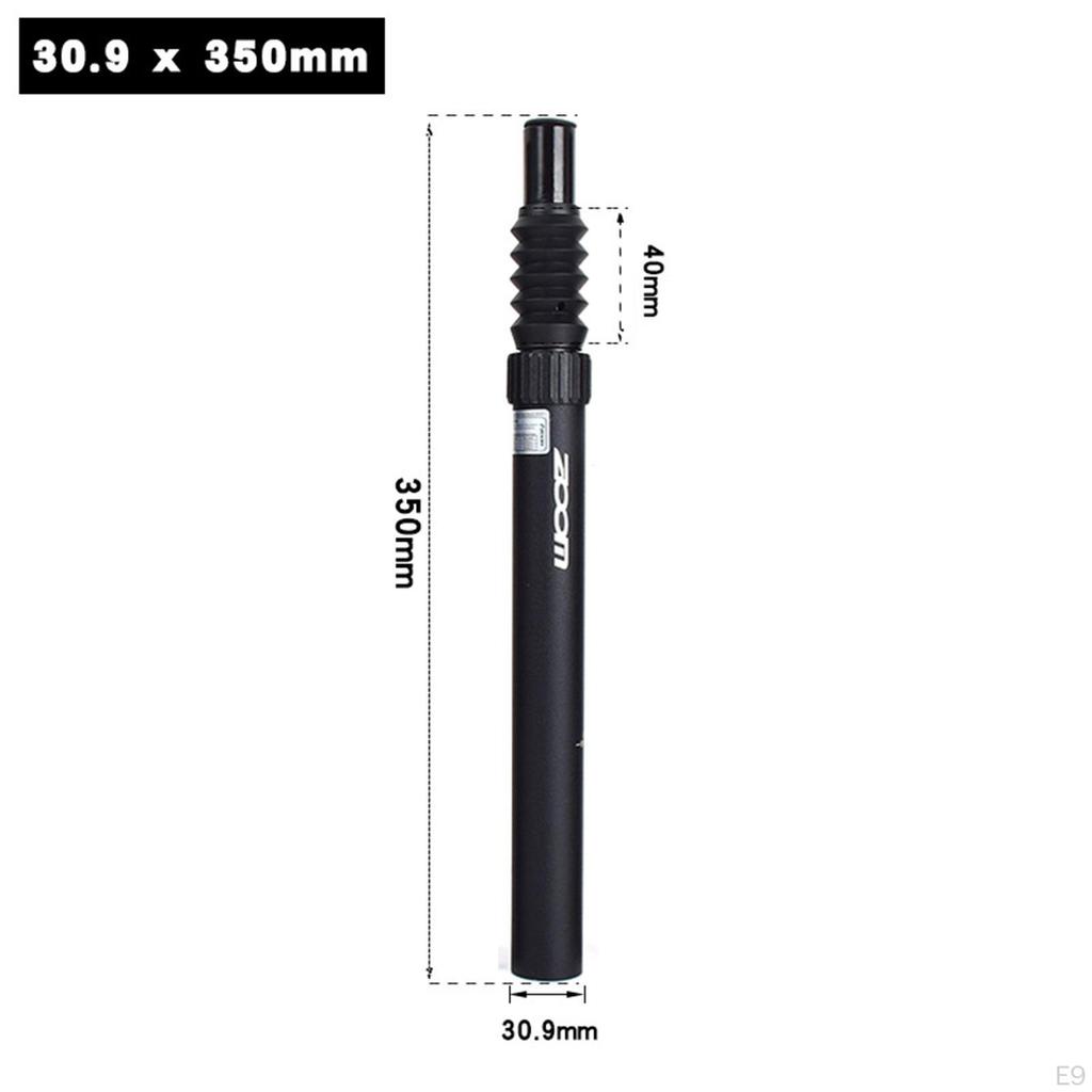 Seatpost 28..9 31.6 40mm Travel 350mm Length Damping Seat Tube Bike Part