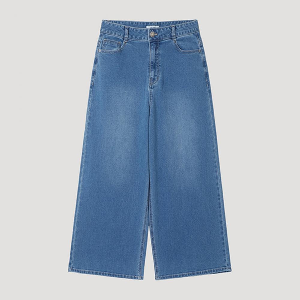 

[ShS S miSS] Balloon Fit Crop Denim pantS SSlp22120 Bl Blue/44