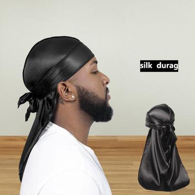 Bandană Durag Unisex pentru Adulți cu Coadă Lungă din Satin, Căciulă Pirați, Turban pentru Bărbați, Bandă de Cap Hip Hop, Bandană Biker, Articole de Acoperit Cap pentru Femei