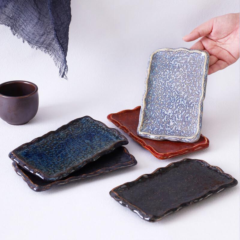 Abay Japanese Style Rectangular Ceramic Serving Plate