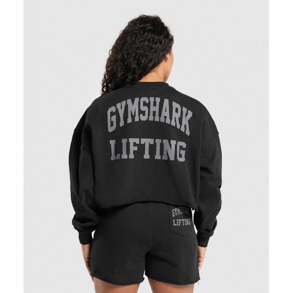 

Толстовка Gymshark Lifting Graphic Midi черная B1b9a Bb2j XXS