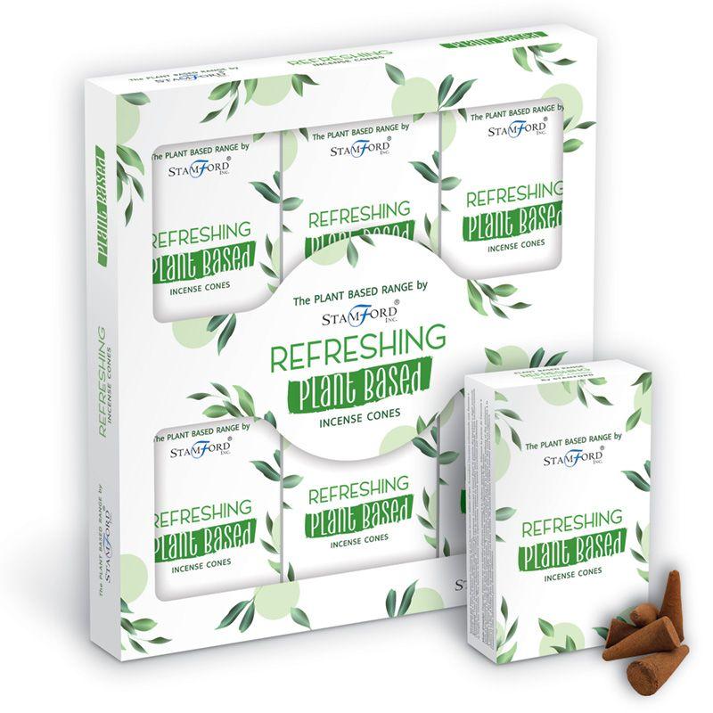 Incense Cones Plant-Based Refreshing 12 Pack